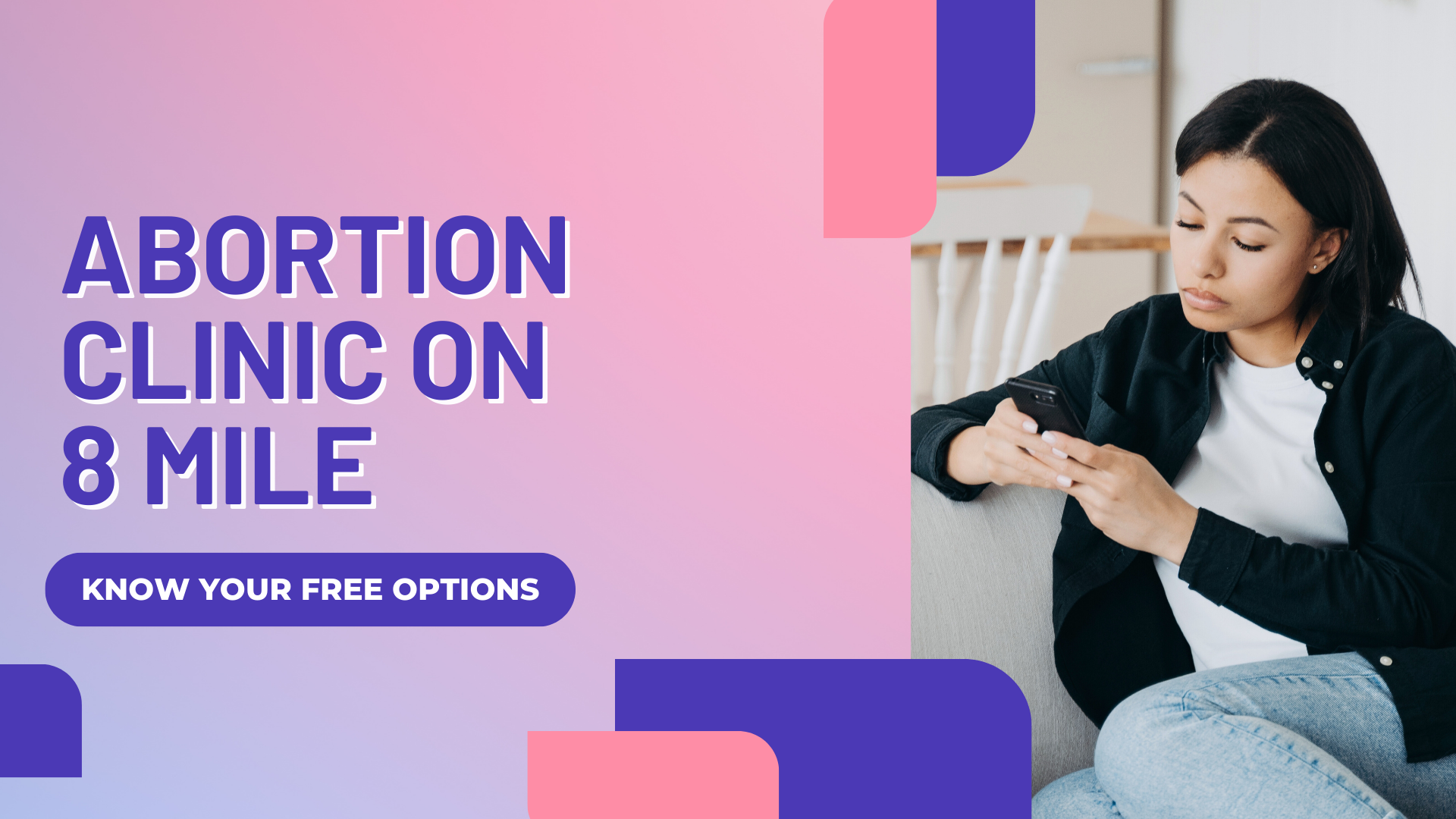 Seeking an abortion clinic on 8 Mile? Get a free ultrasound first with the Problem Pregnancy Center to confirm pregnancy and learn about all of your free options. 