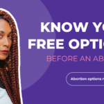 Image for Problem Pregnancy Center that reads, 'Know your free options before an abortion' for women who are seeking Michigan abortion clinics.