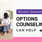 Two women seated in a counseling session, discussing options in a supportive and judgment-free environment, promoting Problem Pregnancy Center's free options counseling for abortion-related questions.