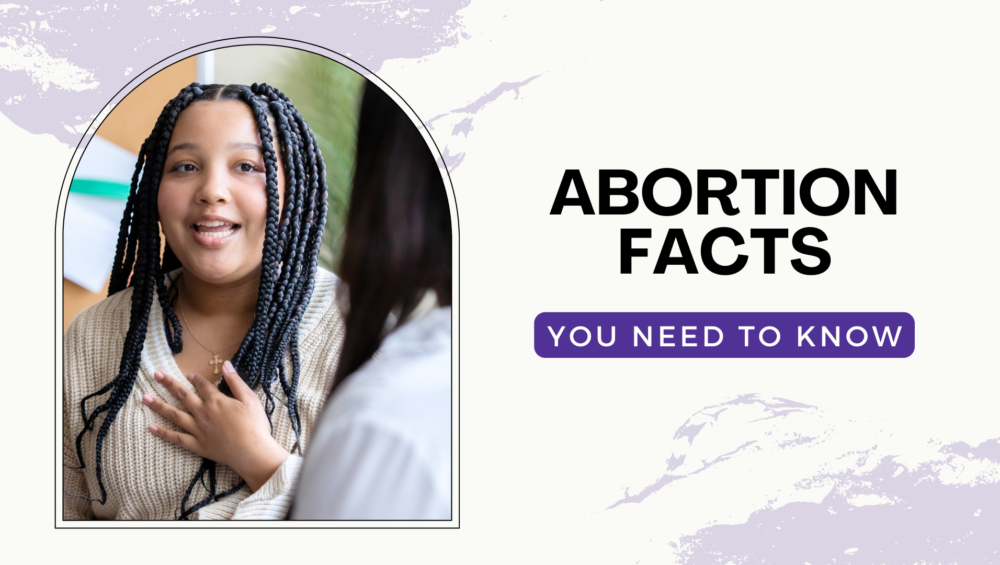 A young woman discussing abortion facts and options with an options counselor, highlighting the importance of visiting Problem Pregnancy Center before an abortion clinic in Southfield.